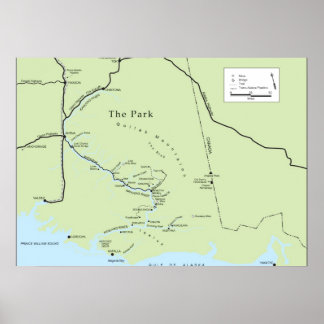 Park map poster (colour)