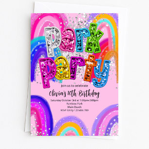 Park Party Birthday Invitation