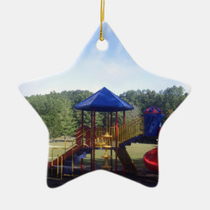 Park Playground Ceramic Ornament