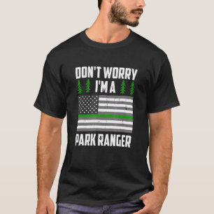 Park Ranger American Flag Wildlife Officer Game Wa T-Shirt