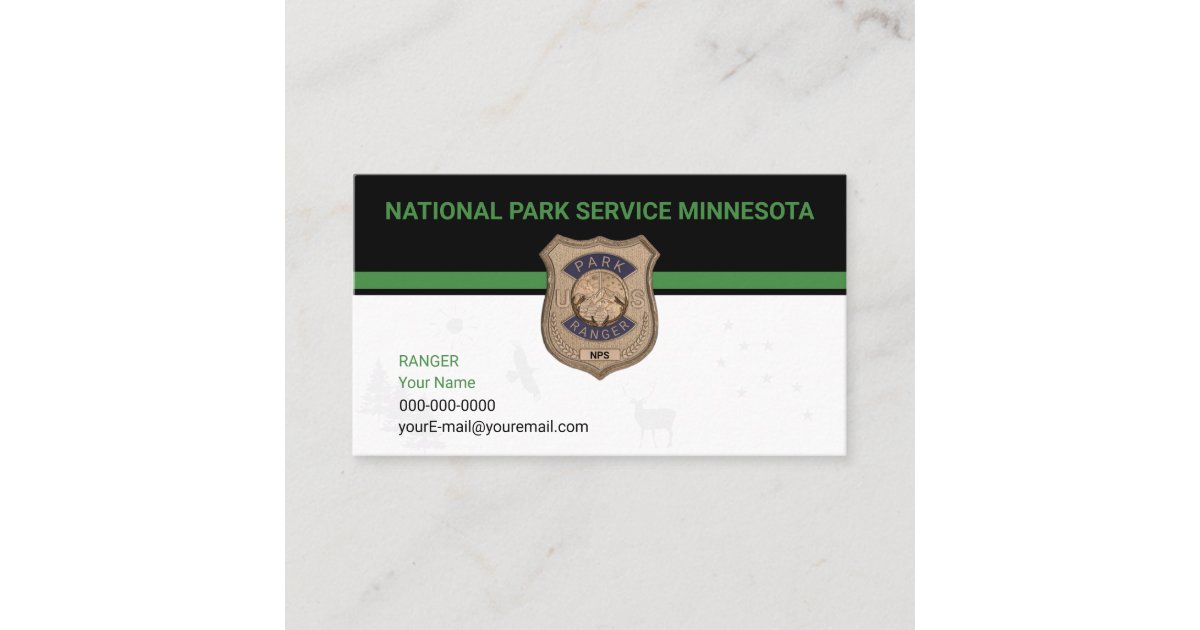 Park Ranger Business Card | Zazzle