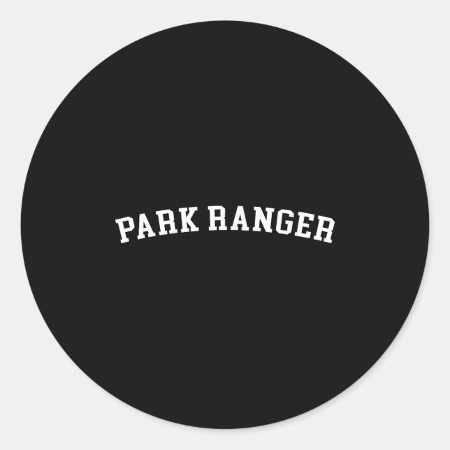 Park Ranger  Classic Round Sticker (Front)