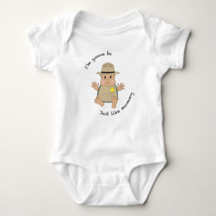 Park ranger mummy baby bodysuit