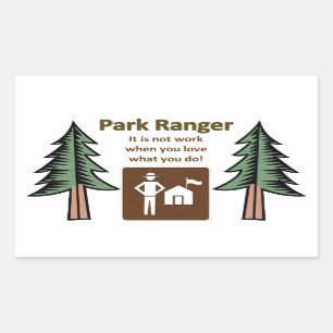 Park Ranger Rectangular Sticker