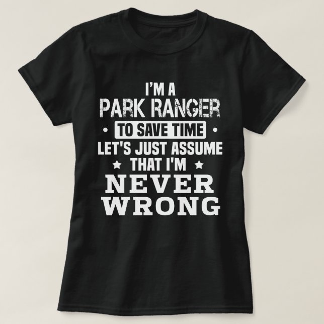 Park Ranger T-Shirt (Design Front)