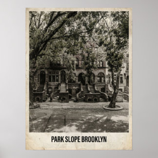 Park Slope Brooklyn New York Poster