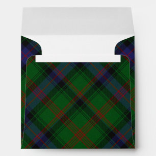 Park tartan green blue plaid envelopes