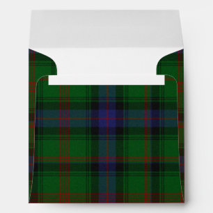 Park tartan green blue plaid envelopes
