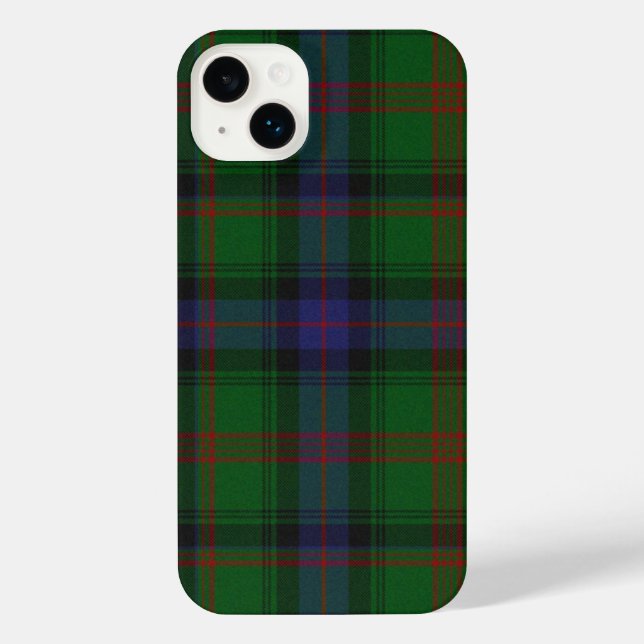 Park tartan green blue plaid iPhone case (Back)