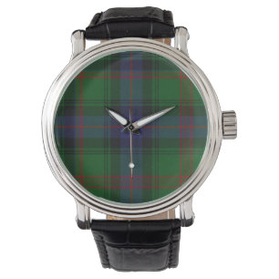 Park tartan green blue plaid watch