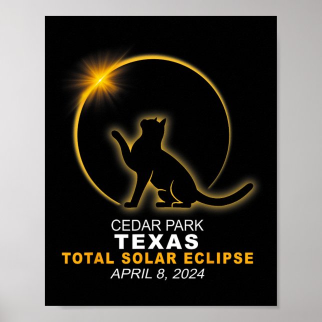 Park Total Solar Eclipse Apr 8 2024  Poster (Front)