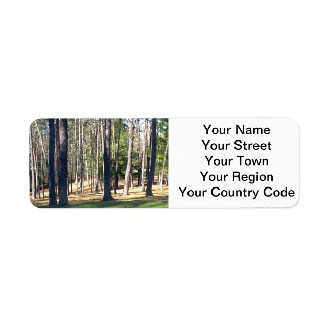Park Trees Return Address Label (Front)