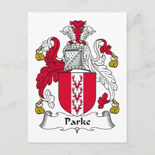 Parke Family Crest Postcard