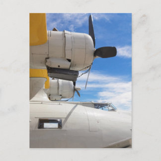 Parked PBY Props And A Blue Sky Postcard