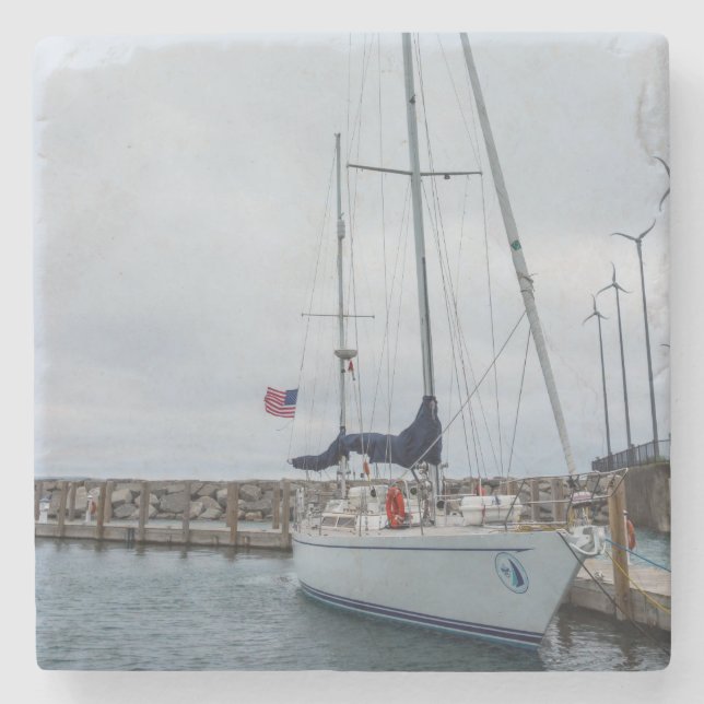 Parked Stone Coaster (Front)