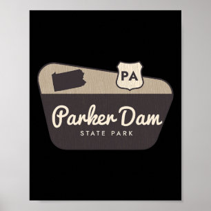 Parker Dam State Park Pennsylvania Welcome Sign Tr