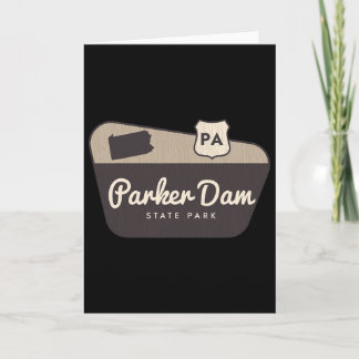 Parker Dam State Park Pennsylvania Welcome Sign Tr Card