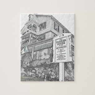 Parker House Sketch - Jersey Shore Jigsaw Puzzle