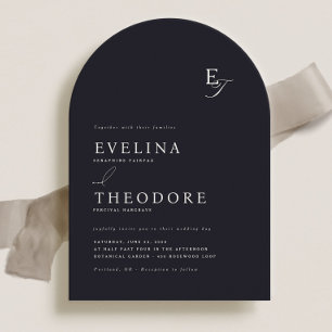 Parker Monogram Wedding Invitation