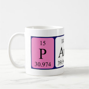 Parker periodic table name mug