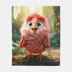 Parker - The Red Cardinal Chick Fleece Blanket