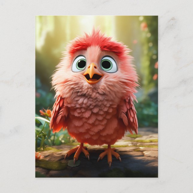 Parker - The Red Cardinal Chick Holiday Postcard (Front)
