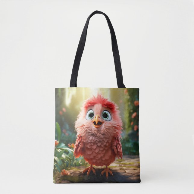 Parker - The Red Cardinal Chick Tote Bag (Front)