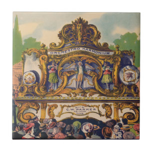 Parker's Band Organs, Famous For Beauty And Tone Ceramic Tile