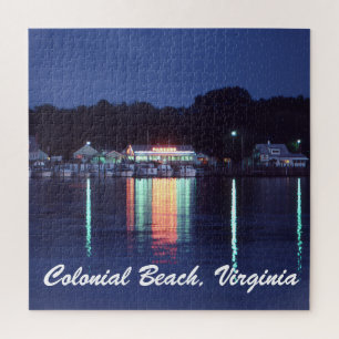 Parkers Seafood Restaurant, Square Jigsaw Puzzle