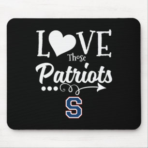 Parkersburg South Patriots Logo Love Those Hs Mouse Pad