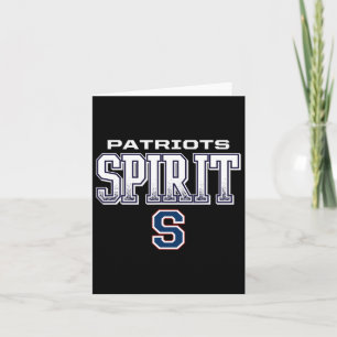 Parkersburg South Patriots Logo Spirit Hs  Card
