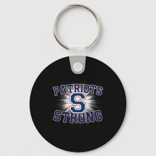 Parkersburg South Patriots Logo Strong Flag Hs Key Ring