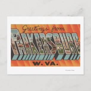 Parkersburg, West Virginia - Large Letter Scenes Postcard