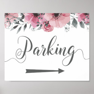 Parking Directions Sign Right Arrow