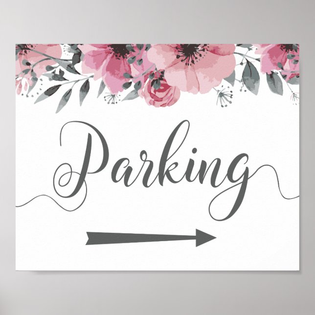 Parking Directions Sign Right Arrow (Front)