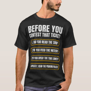 Parking Enforcement Officer Traffic Warden T-Shirt