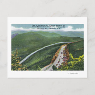 Parking Lot, Memorial Hwy, Esther Mt Postcard