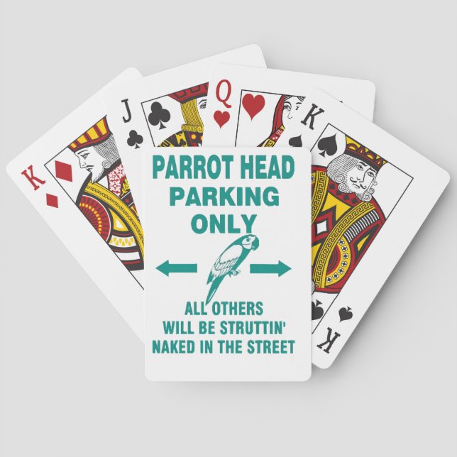 Parking only  playing cards (Back)