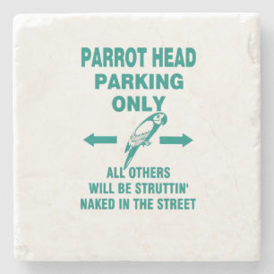 Parking only  stone coaster