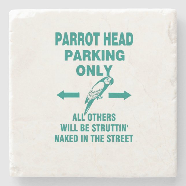 Parking only  stone coaster (Front)