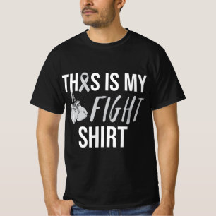 Parkinson Awareness Grey Ribbon T-Shirt