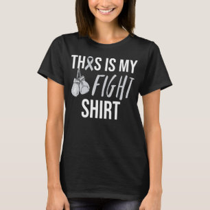 Parkinson Awareness Grey Ribbon T-Shirt