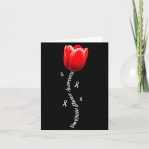 Parkinson Disease Awareness Tulip April Month Card