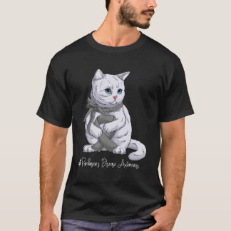 Parkinson s Disease Awareness Month Grey Ribbon Ca T-Shirt