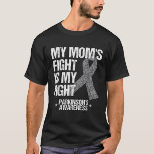 Parkinson s Disease Awareness Mum s Fight Silver R T-Shirt