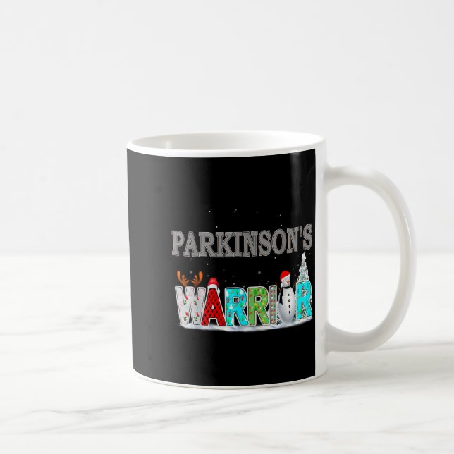 Parkinson's Awareness For Christmas  Coffee Mug (Right)