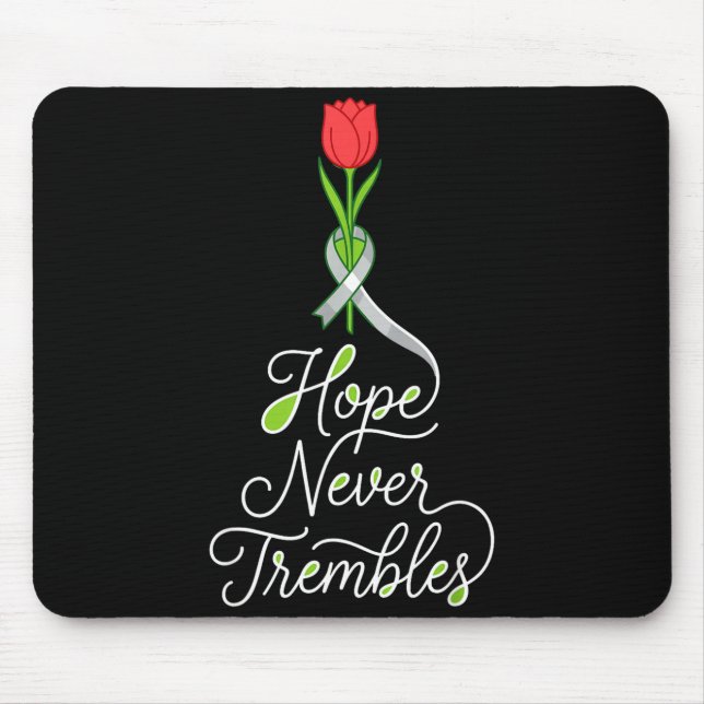 Parkinson's awareness support squad grey ribbon  mouse pad (Front)