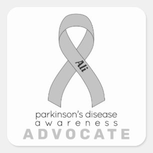 Parkinson's Disease Advocate White Square Sticker