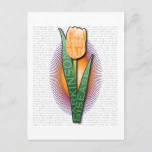 Parkinsons Disease Affected Tulip Postcard