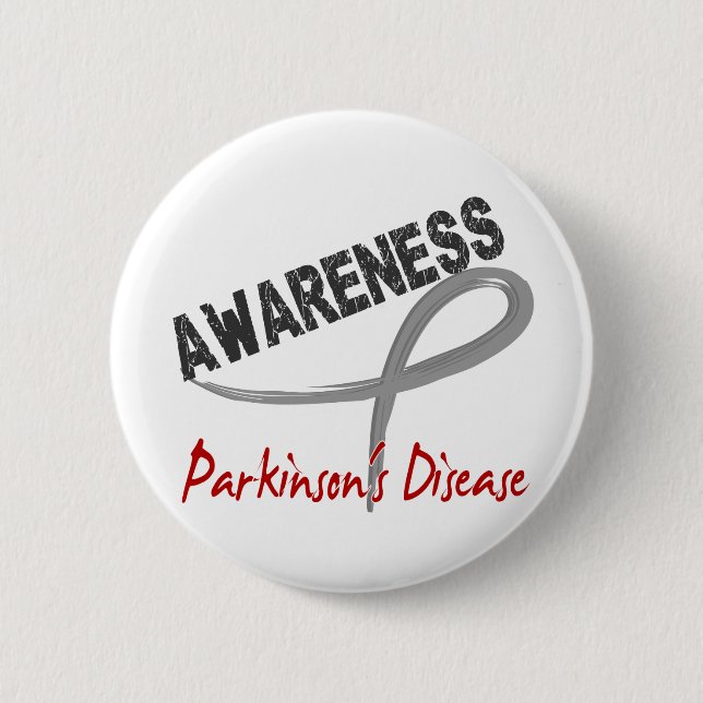 Parkinson's Disease Awareness 3 6 Cm Round Badge (Front)